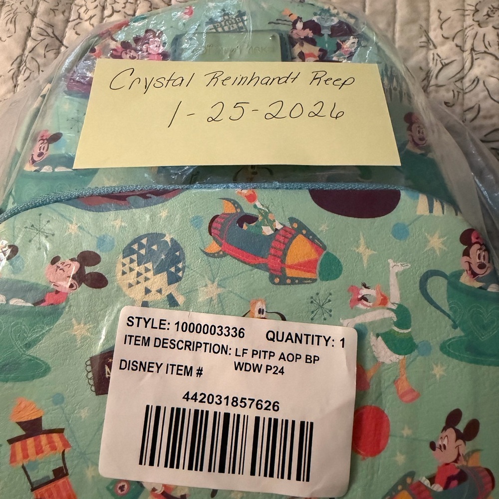 Disney Parks play in the parks 2024 backpack and matching large wallet. - Picture 10 of 10